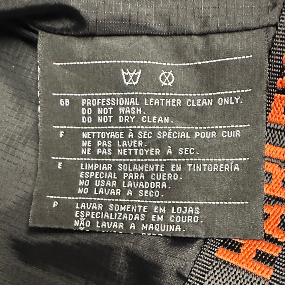 Harley-Davidson Black and Cream Leather Jacket - Picture 8 of 13